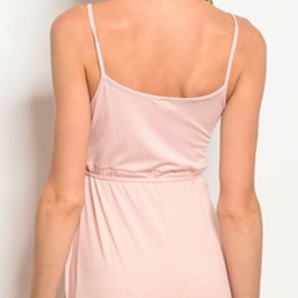 Pink Sleeveless Wrap Maxi Dress SMALL - Picture 4 of 4